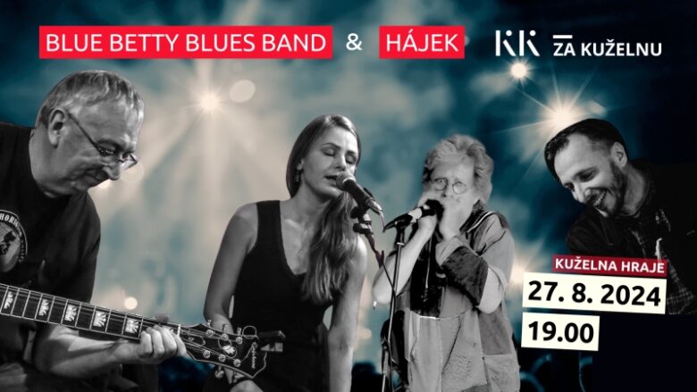 Kuželna hraje: Blue Betty Blues Band & Hájek